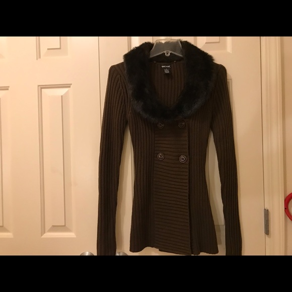 Wet Seal gently gently used Faux fur Sweater Size Small - Picture 8 of 11